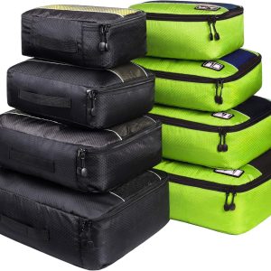 Packing Cubes Luggage Bags Organizer Durable Travel Accessories With Clothing Label