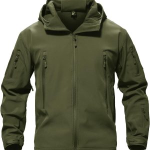 Men's Special Ops Military Tactical Rain Jackets Winter Warm Fleece Softshell Hooded Raincoat Snowboard
